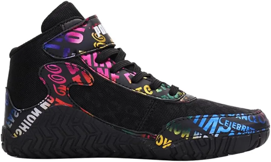Lightweight and Breathable Wrestling Shoes Boxing Shoes for Little Kid and Big Kid