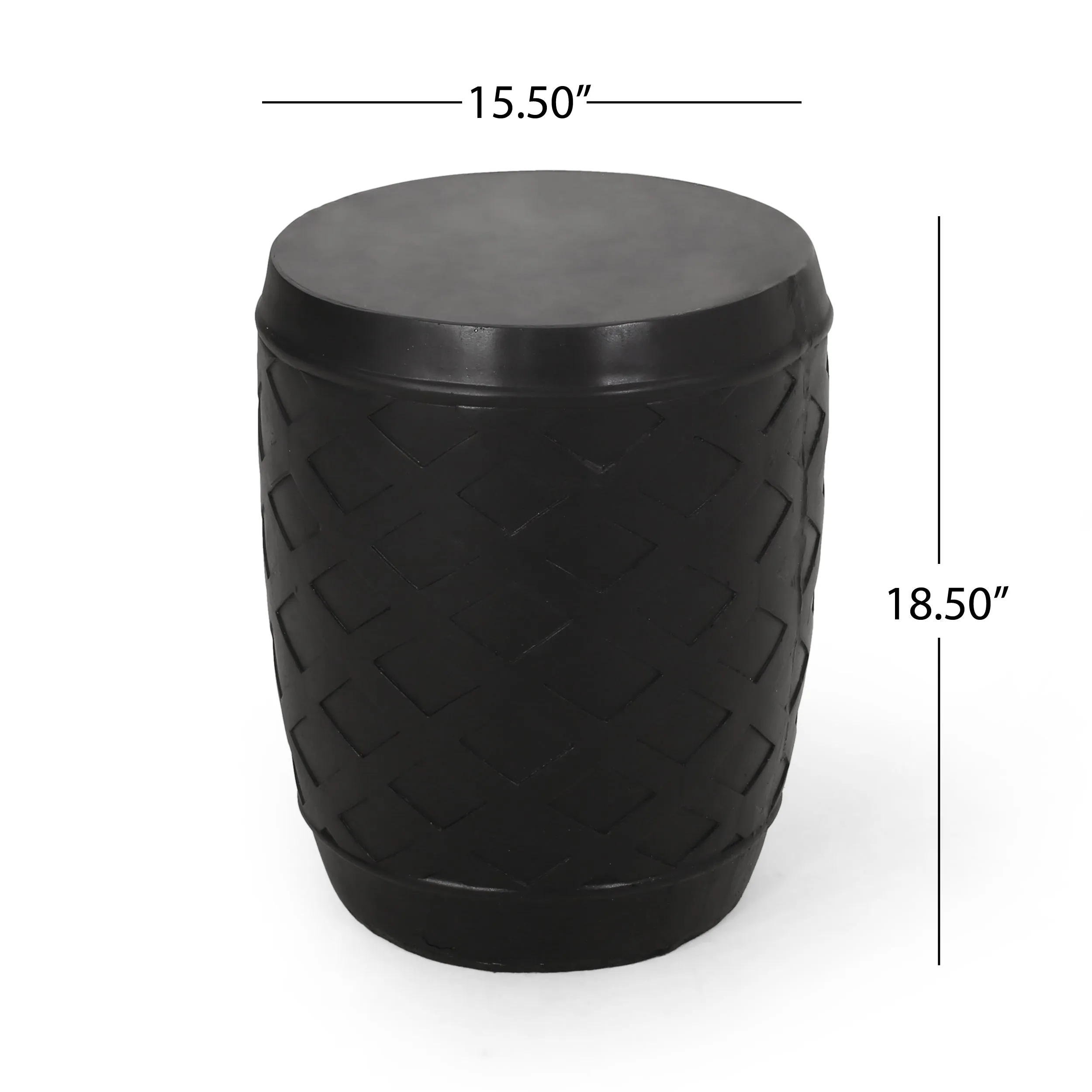 Lightweight Contemporary Concrete End-table for Indoor and Outdoor