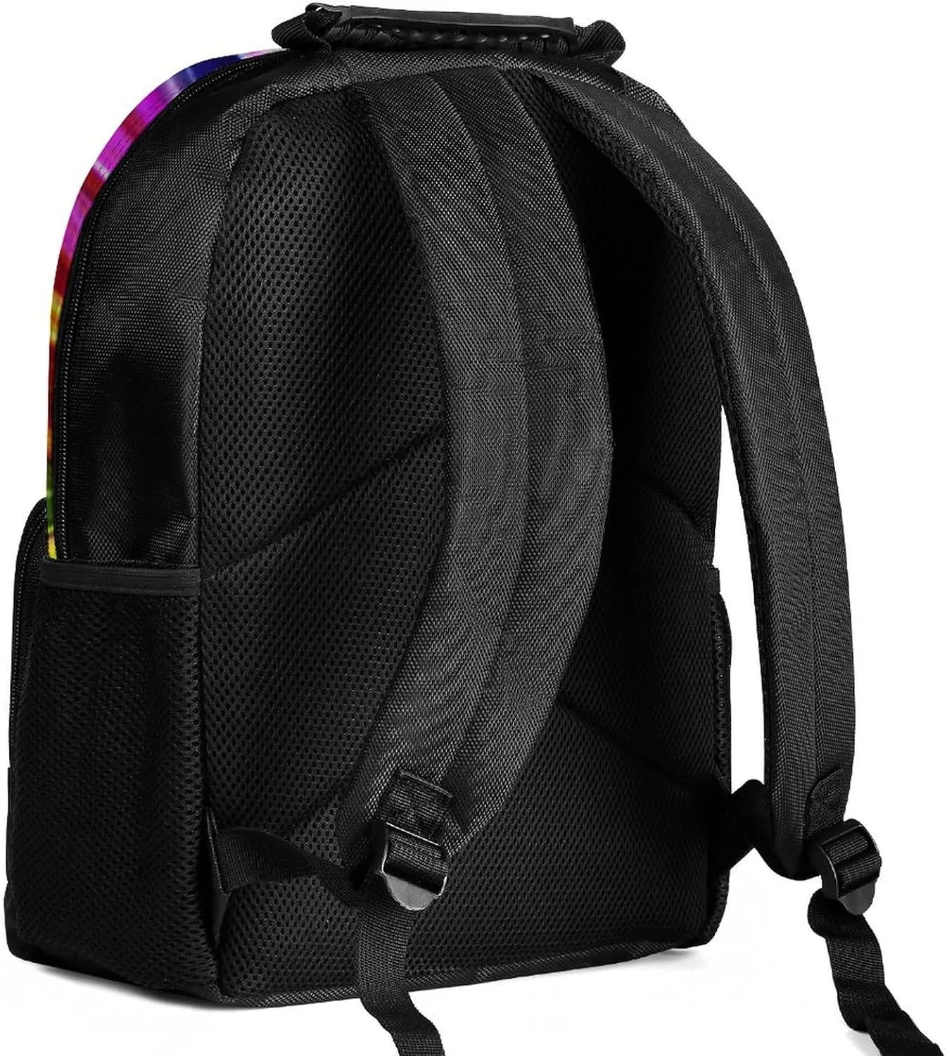 Lightweight Daypack for Camping Business Walking Cycling - Large Capacity Anti-Theft Multipurpose Bookbag, Colorful Rainbow Horse Art Gym Outdoor Hiking Backpack