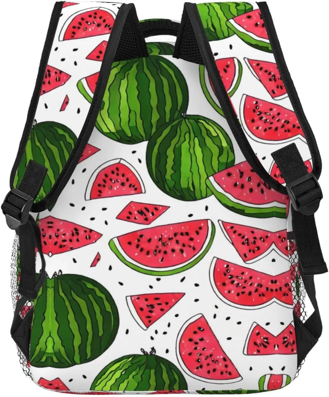 Lightweight Daypack for Camping Business Walking Cycling - Large Capacity Anti-Theft Multipurpose Bookbag, Delicious Watermelon Red Green Gym Outdoor Hiking Backpack