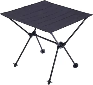 Lightweight Folding Camping Table, Roll Up Portable Picnic Table with Carrying Bag Garden Patio BBQ Party Table,Black
