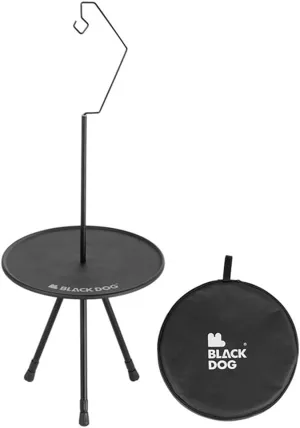 Lightweight Folding Camping Table with Lamp Stand Adjustable Portable Foldable Table Aluminum Alloy for Camping BBQ Picnics