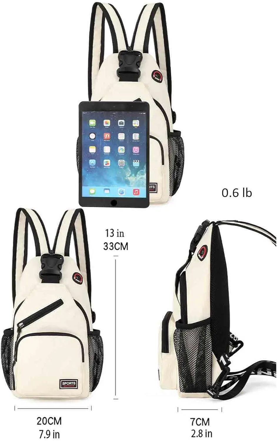 Lightweight Leisure Backpack Large Capacity Campus Outward Travel Bag for Man & Women
