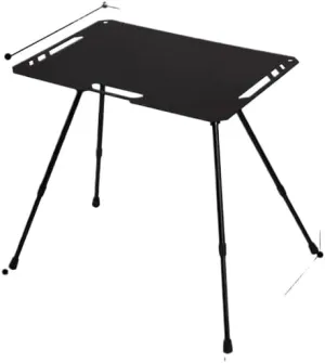 Lightweight Lifting Aluminum Alloy Outdoor Tactical Table Camping Multi-Function Ultra-Light Portable (Tactical Table - Black)
