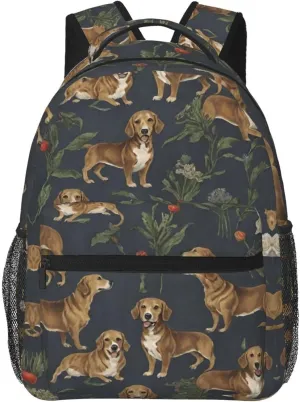 Lightweight Rucksacks for Climbing Outdoors Walking Cycling - Large Capacity Anti-Theft Multipurpose Carry On Bag, Weenie Dogs Art Camping Outdoor Backpack