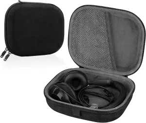 Linkidea Headphones Carrying Case Compatible with Logitech H760, 960USB, G330, H820e Mono, Zone 900/750, Replacement Protective Hard Shell Travel Bag with Cable, Charger Storage (Black)