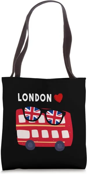 London, Great Britain British | UK Double decker Bus Tote Bag