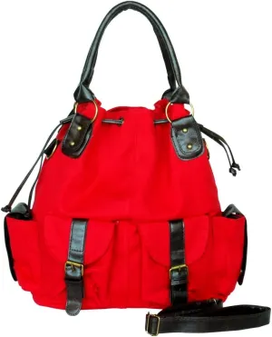 [Love Fire] Stylish Red Double Handle Bag Handbag Purse