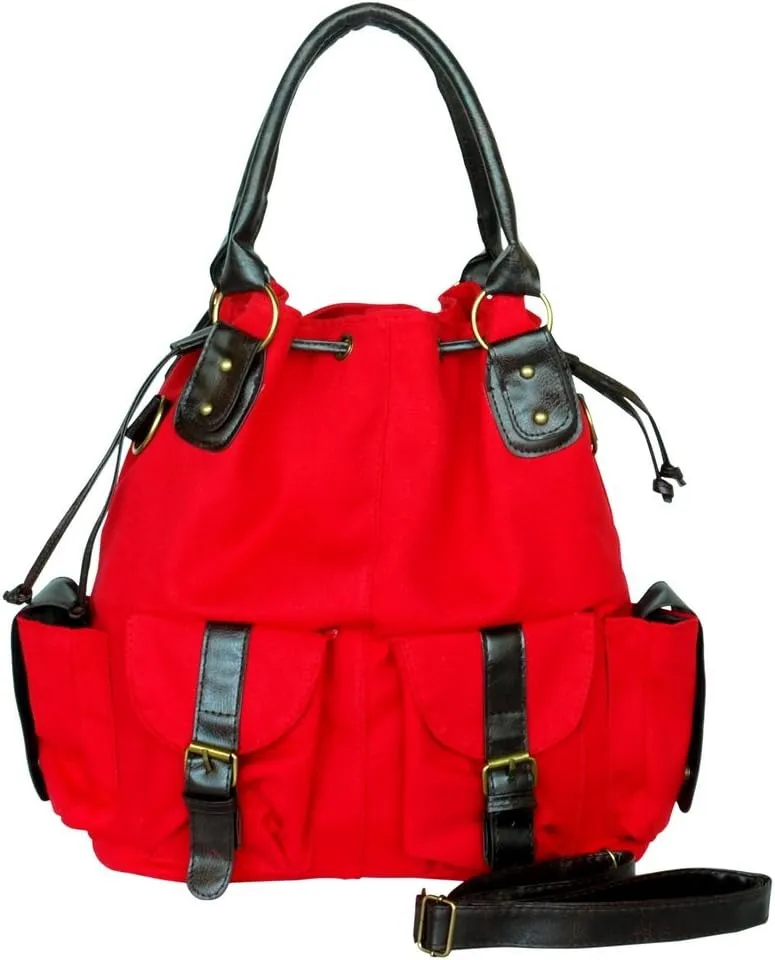 [Love Fire] Stylish Red Double Handle Bag Handbag Purse