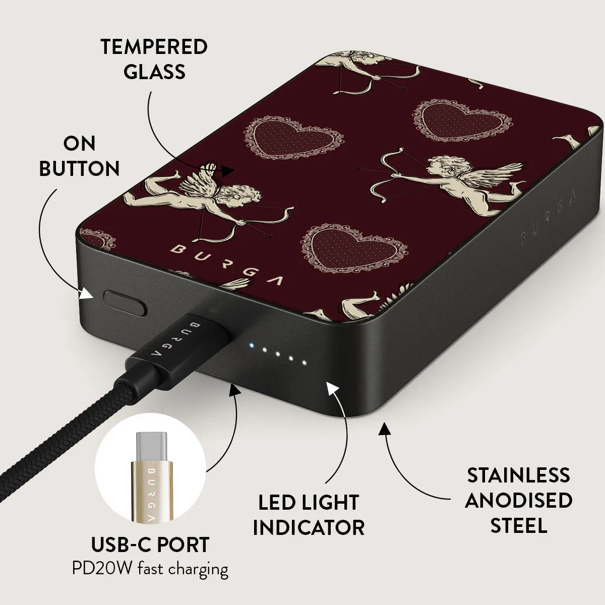 Lovestruck - Magnetic Power Bank