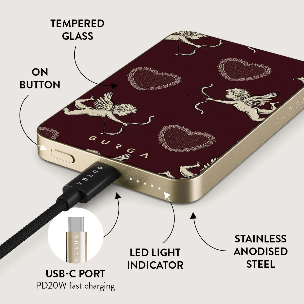 Lovestruck - Magnetic Power Bank