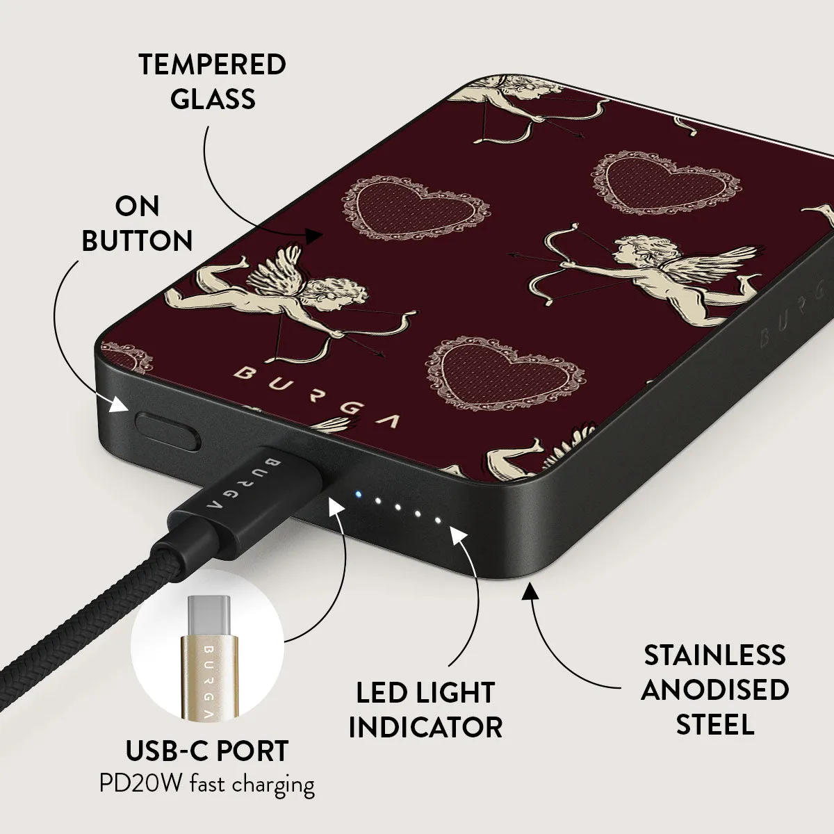 Lovestruck - Magnetic Power Bank