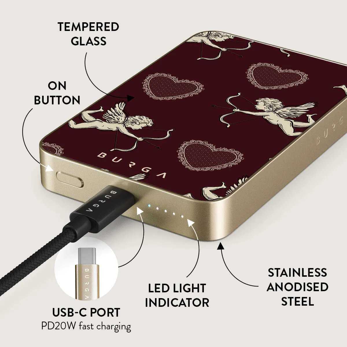 Lovestruck - Magnetic Power Bank