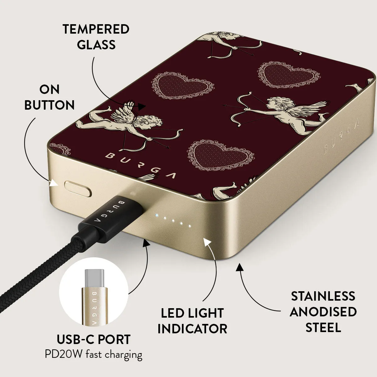 Lovestruck - Magnetic Power Bank