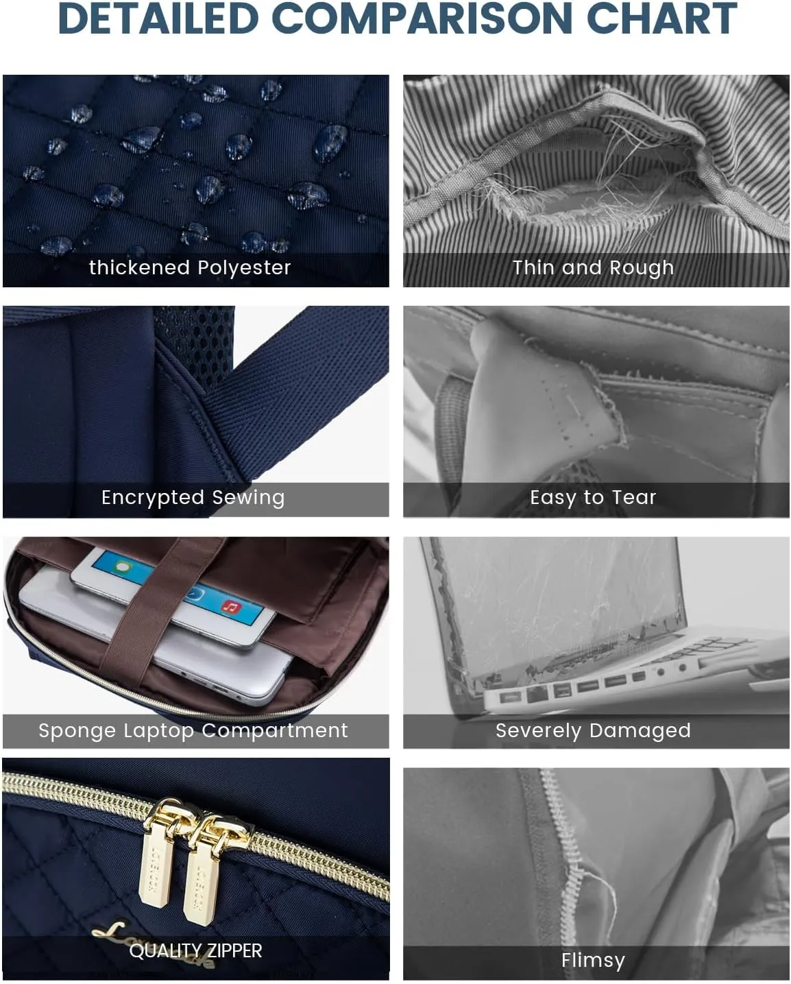 LOVEVOOK Carry on Backpack, 30L Travel Backpack for Women Airline Approved,Luggage Business Weekender Overnight Daypack as Personal Item fit for 15.6 inch Laptop,Navy Blue