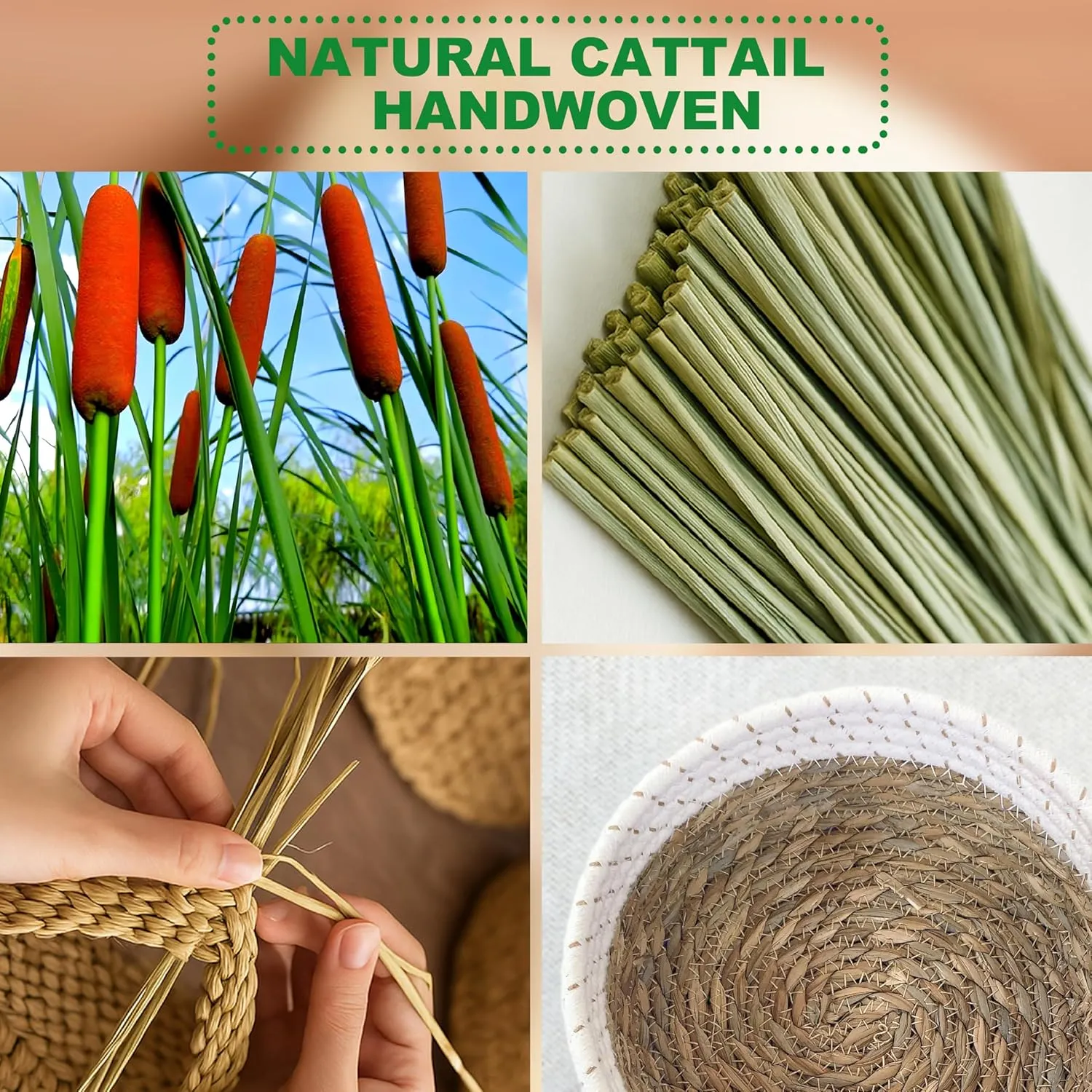 Luxury Natural Wool Dryer Balls Set – 7 Pack in Handcrafted Cattail Basket, Speed Up Drying, Reduces Clothing Wrinkles, Premium New Zealand Wool, Reusable