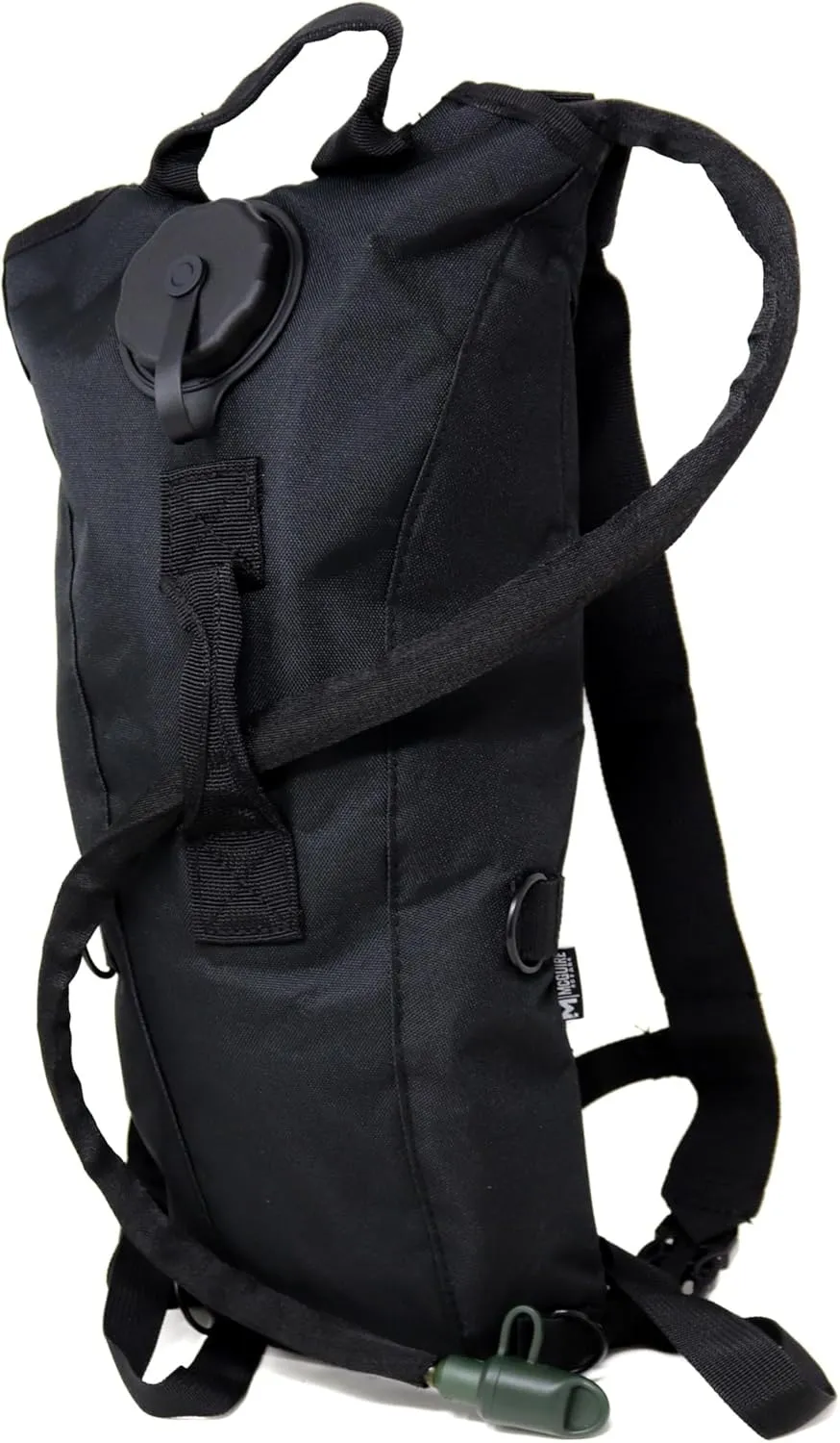 M MCGUIRE GEAR Hydration Backpack, with 3L/100 oz. Hydration Pack, Water-Resistant Nylon Hiking Pack with Water Bladder for Running, Cycling, and Biking