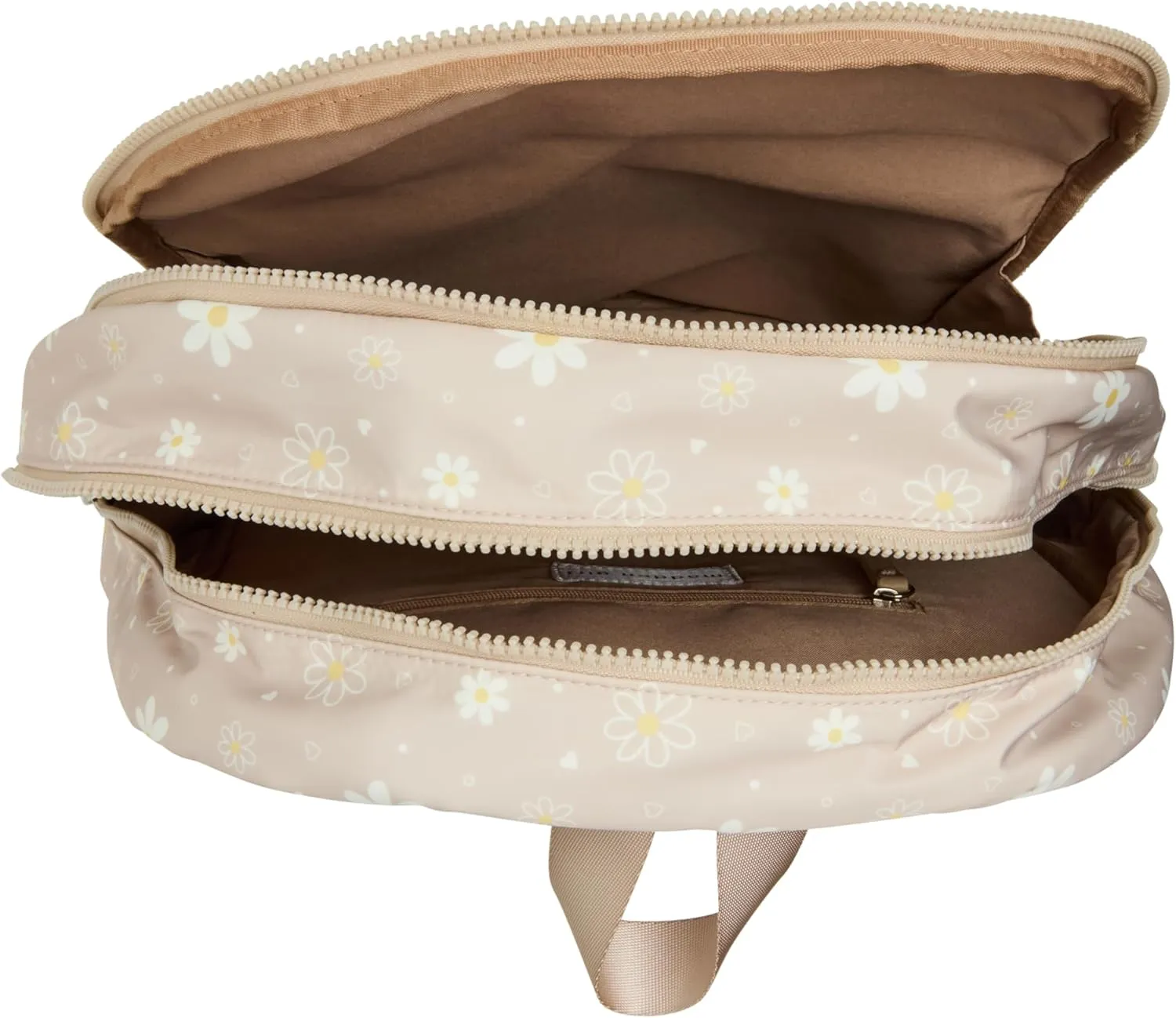 Madden Girl Women's Backpack, Khaki Daisy, Large
