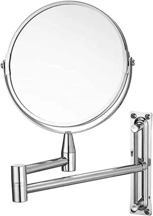 Makeup Mirror Vanity Mirror Vanity Mirrors,Bathroom Wall-Mounted Makeup Mirror Folding Telescopic Magnifying Mirror Double-Sided High-Definition Beauty Mirror Cosmetic Mirror
