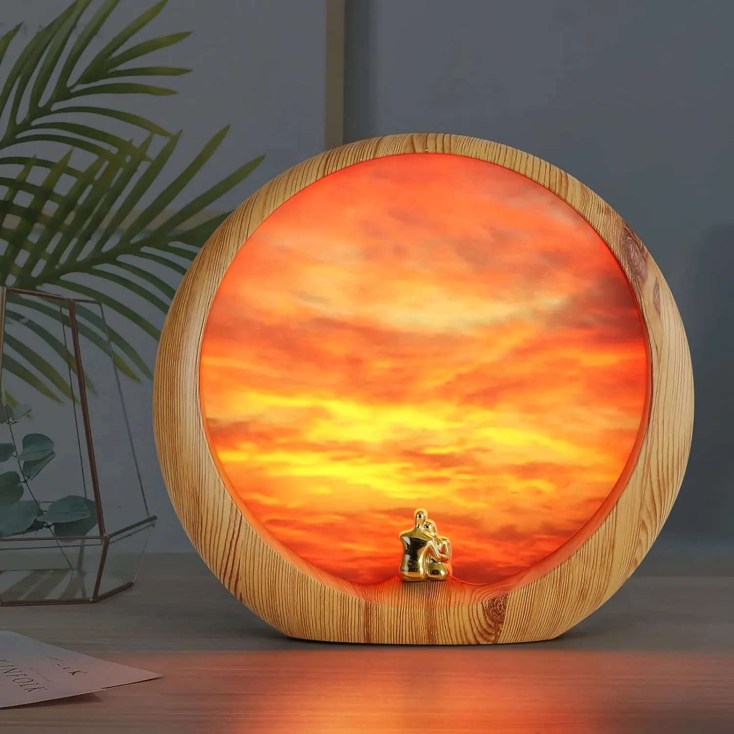 mamre Romantic Dimmable Sunset Lamp Home Decor Sunset Table Lamp Gift for Living Room Bedroom