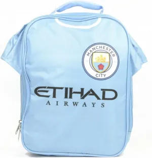Manchester City FC Official Soccer Kit Lunch Bag (One Size) (Light Blue)