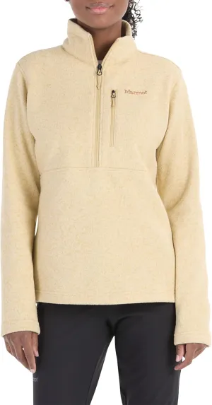 MARMOT Women's Drop Line 1/2 Zip Pullover Jacket - Lightweight, Breathable 100-Weight Sweater Fleece