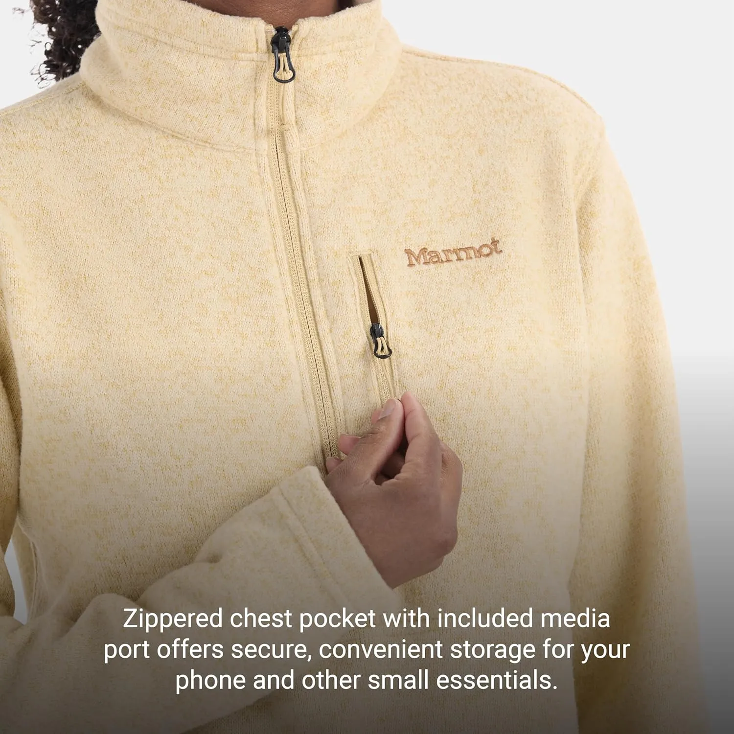 MARMOT Women's Drop Line 1/2 Zip Pullover Jacket - Lightweight, Breathable 100-Weight Sweater Fleece