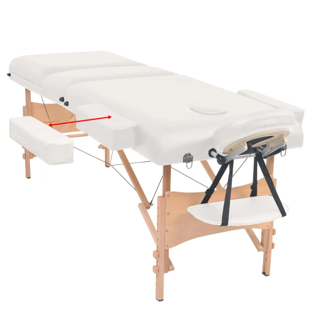 Massage Table Foldable Massage Therapy Bed Beauty Couch 3 Zones Thick