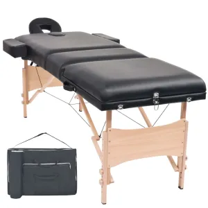 Massage Table Foldable Massage Therapy Bed Beauty Couch 3 Zones Thick