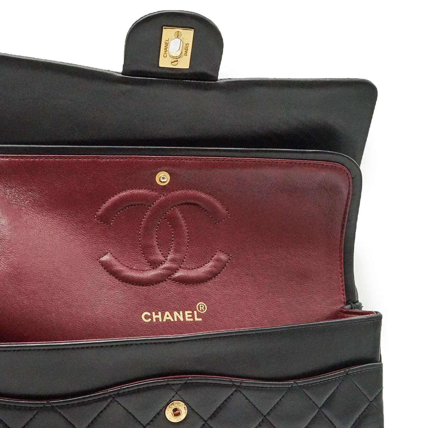 Matelasse Double Flap 25cm Chain Shoulder