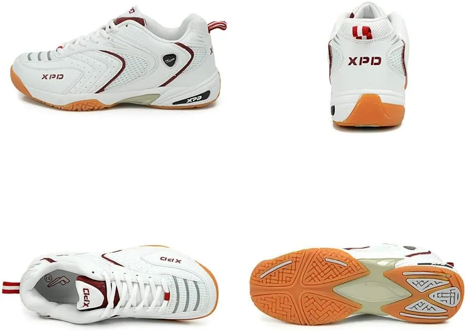 Maylrvjv Men's Badminton Shoes Lightweight Wear-Resistant Indoor Court Training Racketball Squash Tennis Athletic Shoes