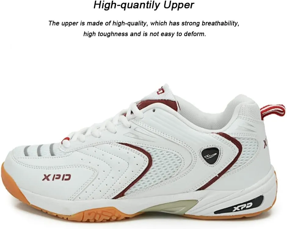Maylrvjv Men's Badminton Shoes Lightweight Wear-Resistant Indoor Court Training Racketball Squash Tennis Athletic Shoes