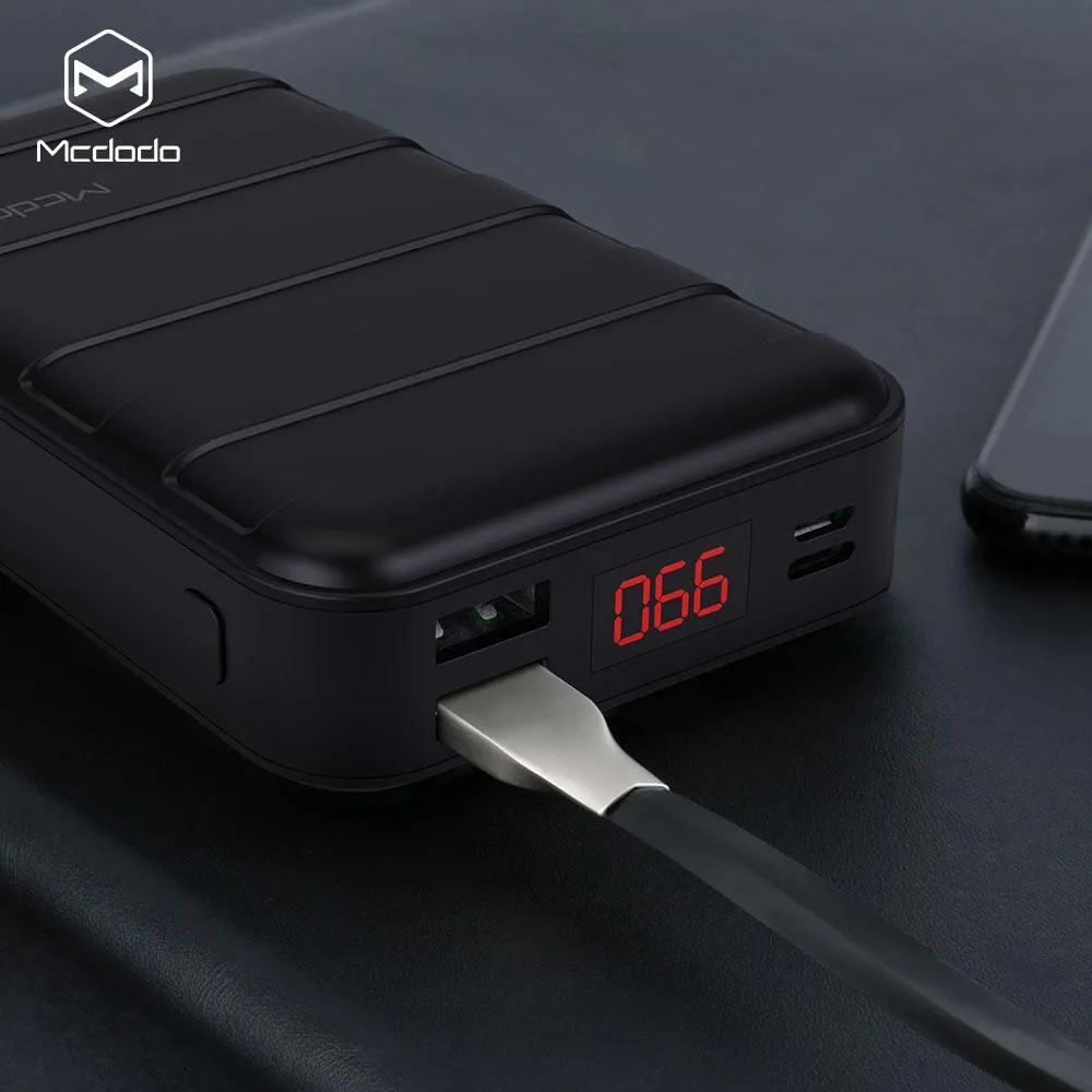 Mcdodo Dual USB Ports 20000mAh Power bank with digital display