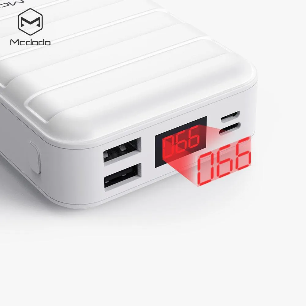 Mcdodo Dual USB Ports 20000mAh Power bank with digital display