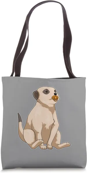 Meerkat Baby Pacifier Tote Bag