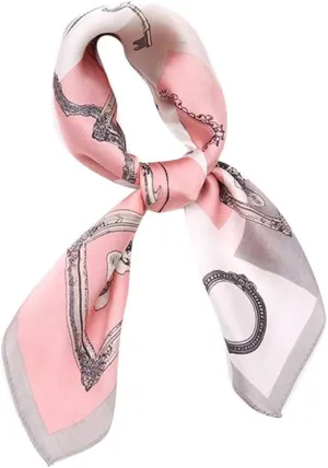MEISEE Mulberry Silk Scarfs Women Small Square Scarf 21" x 21" Breathable Lightweight Neckerchief Headscarf