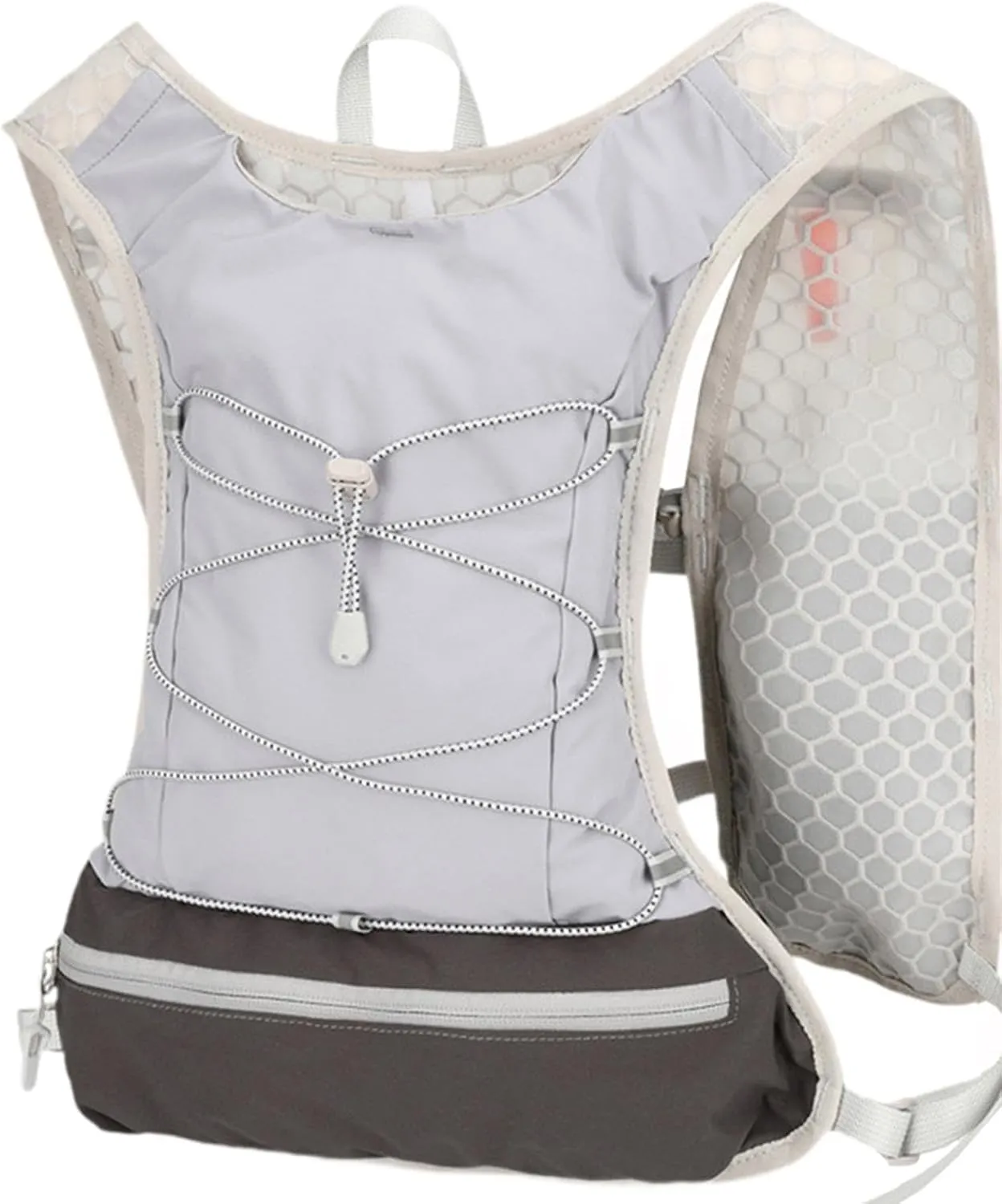 Men Running Vest Sports Bag Reflective Gear Portable Adjustable Hydration Vest Hydration Backpack for Marathoner Hiking Trail