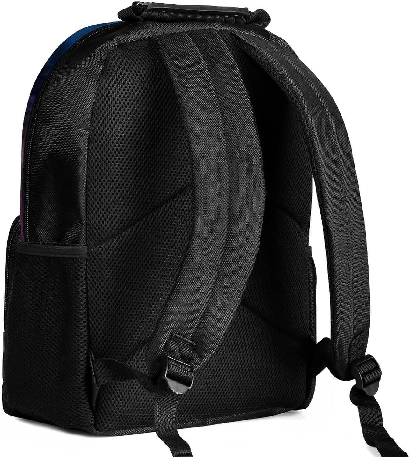 Men Women Lightweight Galaxy Psychedelic Wolf Night Sky Space Art Backpack Large Capacity Bookbag With Smooth Zippers for Gym Business Running