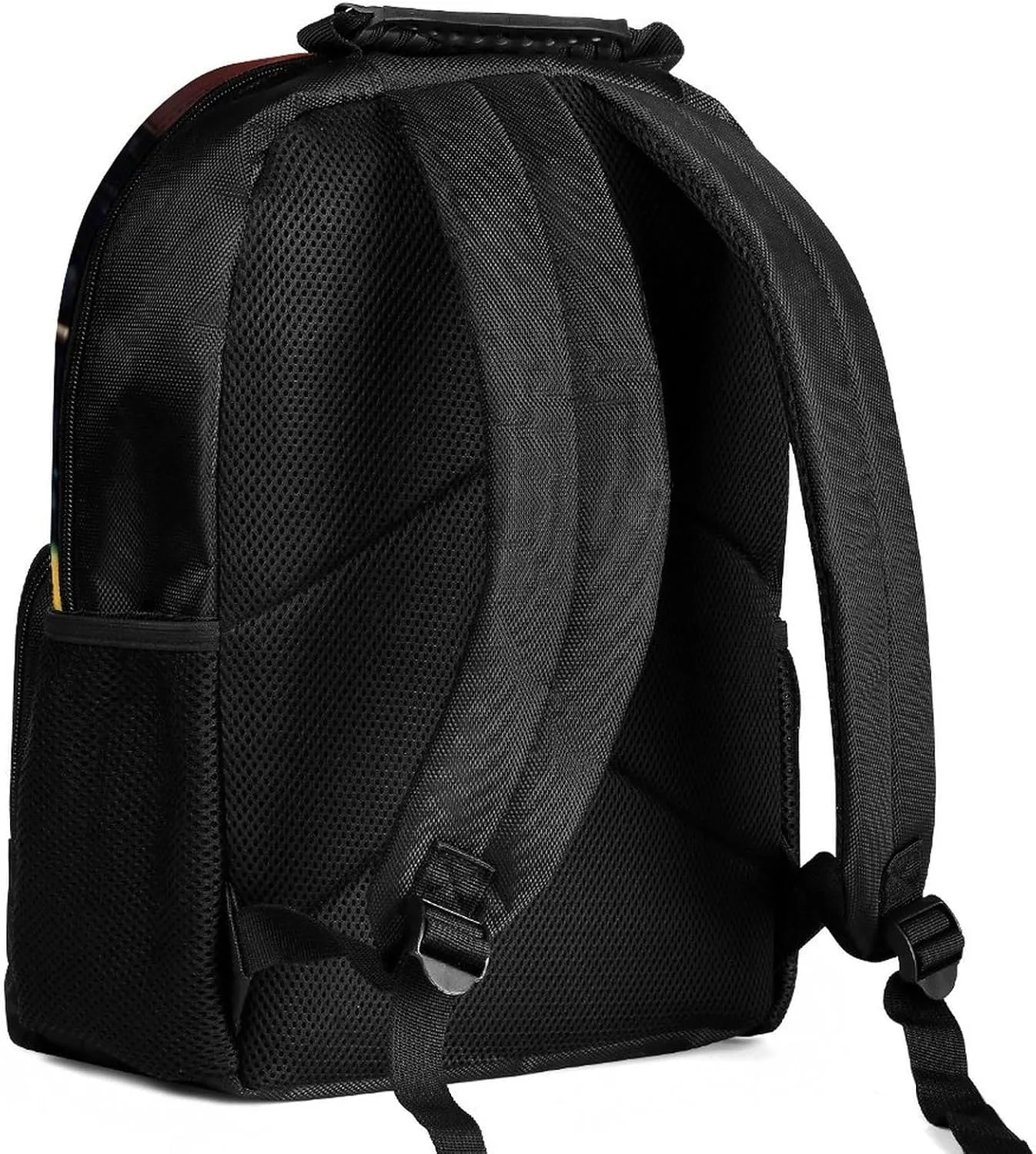 Men Women Polyester Cool African American Woman Bold And Colorful Art Daypack Big Capacity Shoulder Bag With Adjustable Shoulder Straps for Camping Travel Walking Cycling