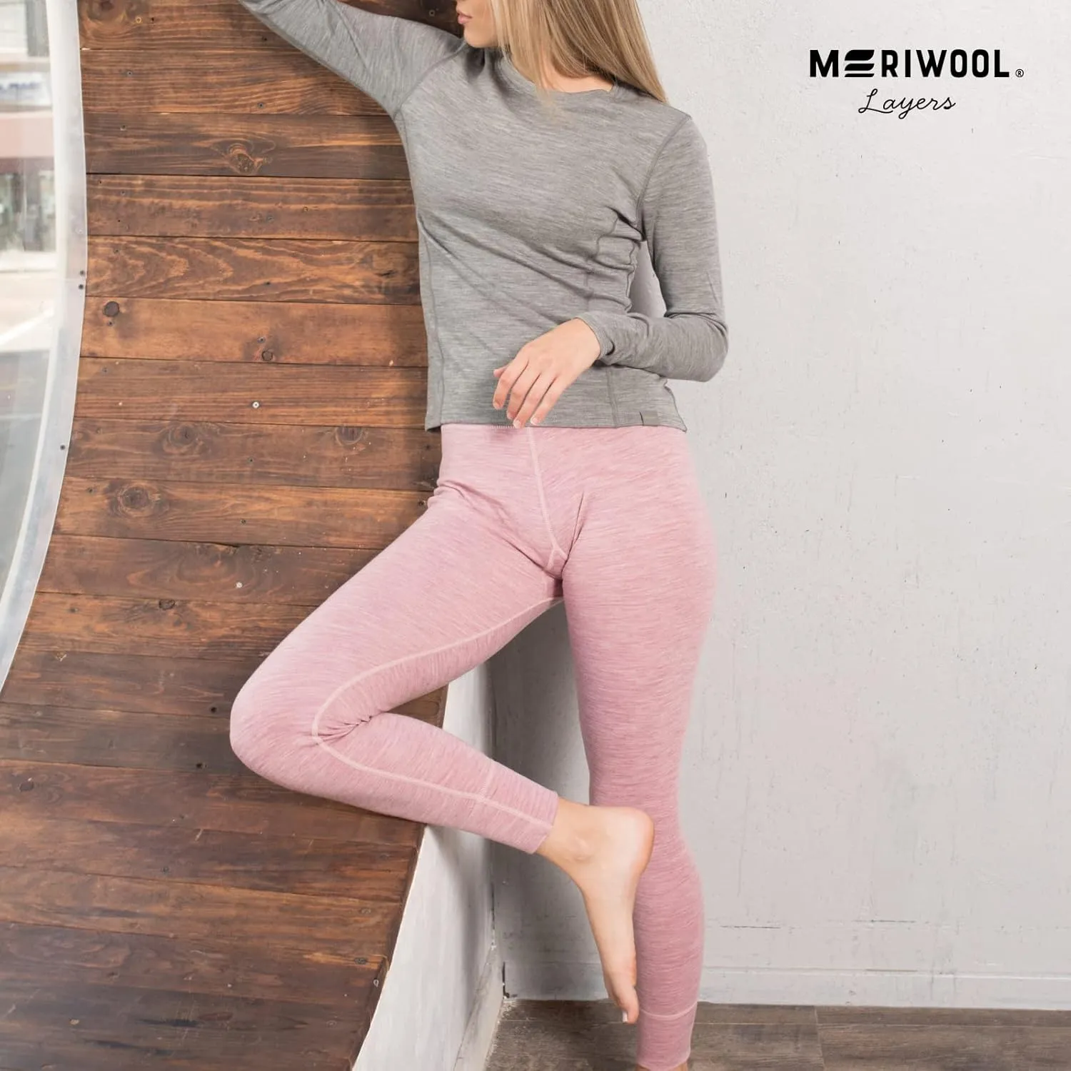 MERIWOOL Women’s Base Layer Bottoms - Lightweight Merino Wool Thermal Pants