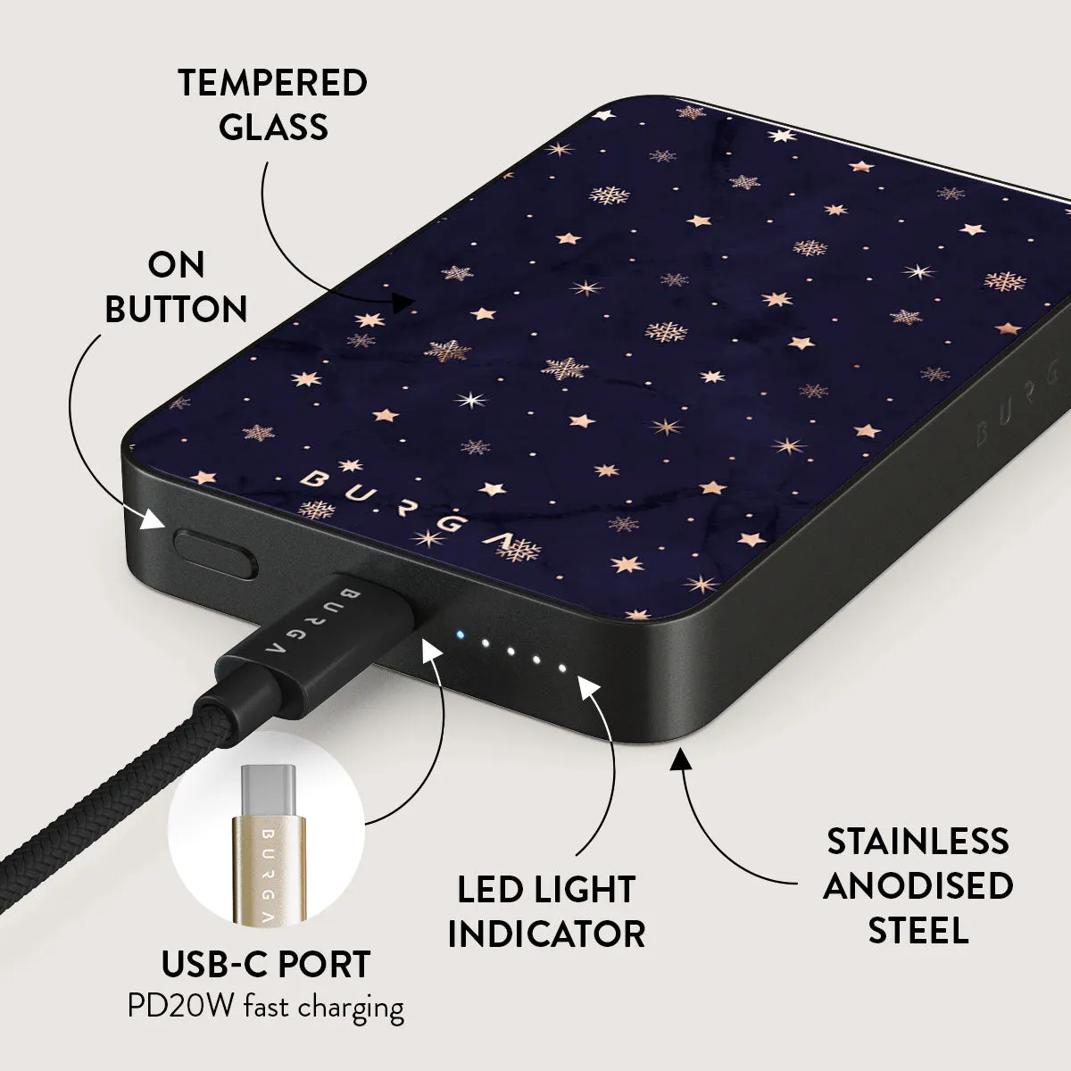 Midnight Kiss - Star Magnetic Power Bank