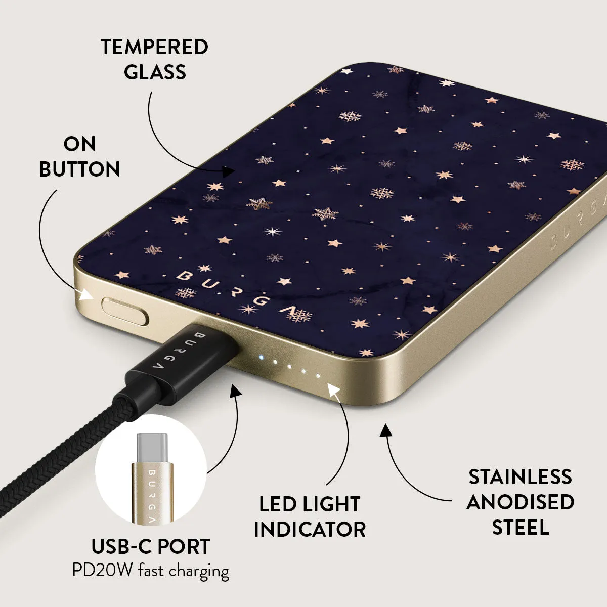 Midnight Kiss - Star Magnetic Power Bank