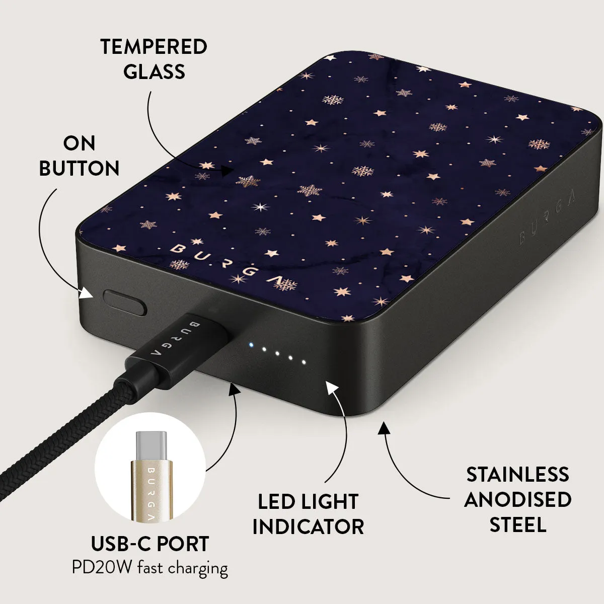 Midnight Kiss - Star Magnetic Power Bank