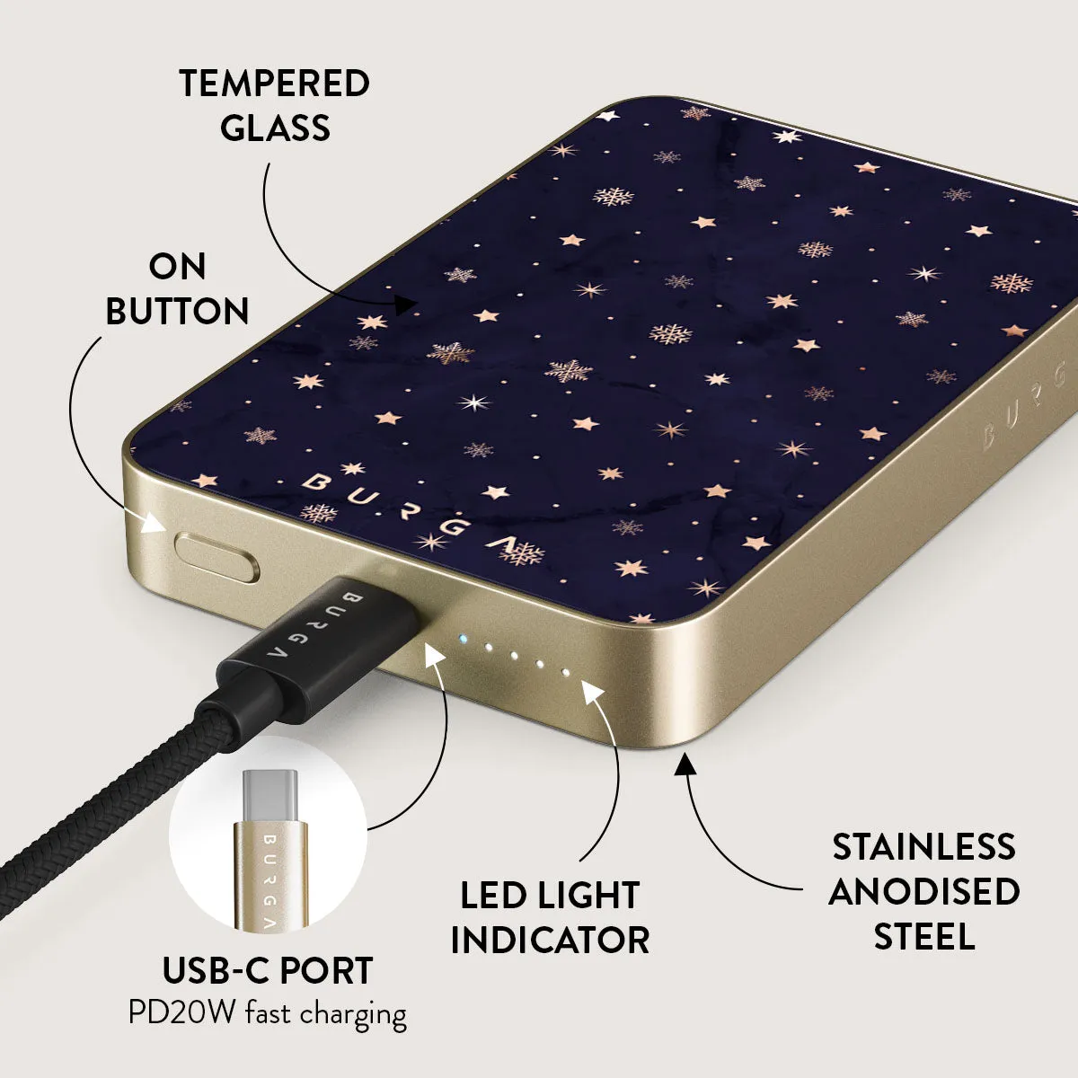 Midnight Kiss - Star Magnetic Power Bank