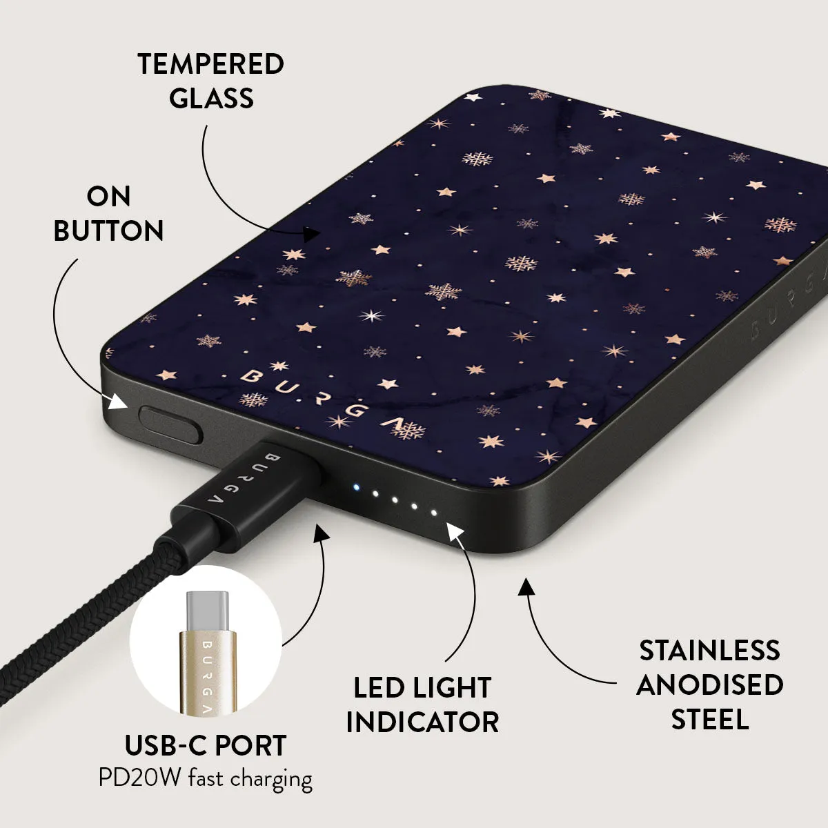 Midnight Kiss - Star Magnetic Power Bank