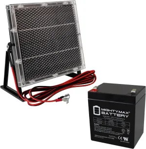 Mighty Max Battery 12V 5AH F2 SLA Replacement Battery Compatible with Protek UB1240   12V Solar Panel