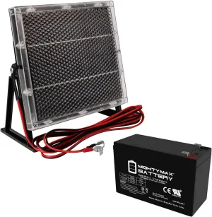 Mighty Max Battery 12V 9AH Replaces Eagle Picher CF12V7.2   12V Solar Panel