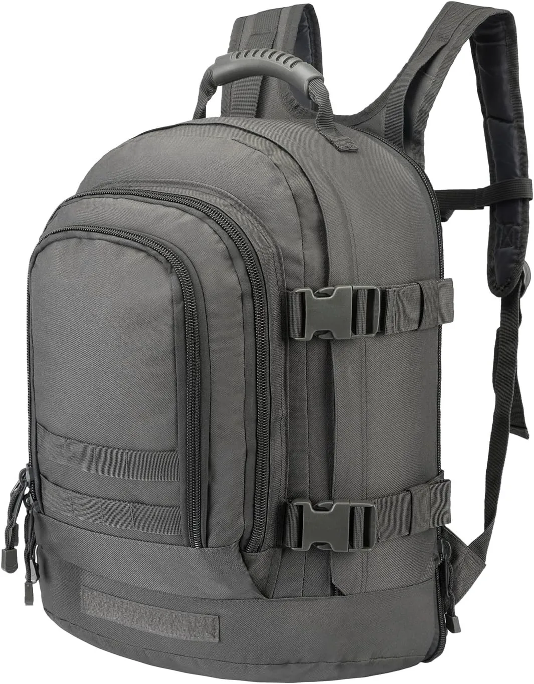 Military Outdoor Backpack Expandable Backpack Tactical Daypack With Waist Strap for Hiking Hunting Outdoor (Grey)