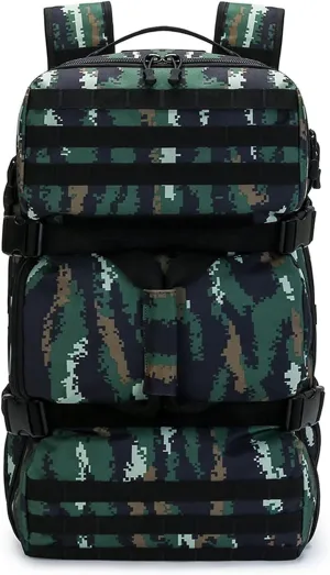 Military Tactical Backpack, 60L Extra Large Waterproof Outdoor Hiking Backpack, Men's Camping Backpack, Hiking Duffel Bag For Hunting Hiking Fishing Climbing Travel Deserts (Color : E)