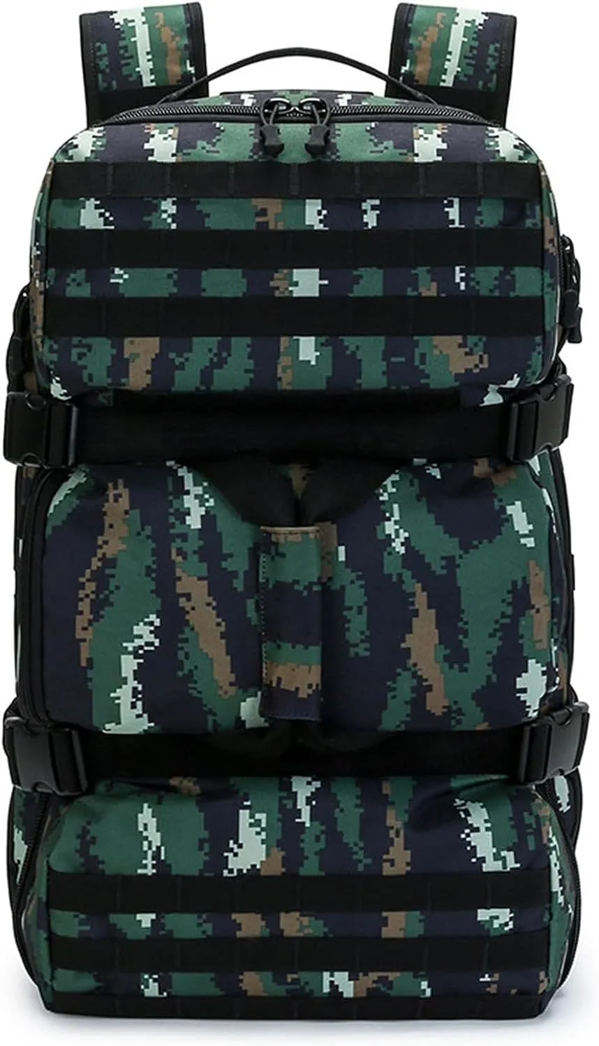 Military Tactical Backpack, 60L Extra Large Waterproof Outdoor Hiking Backpack, Men's Camping Backpack, Hiking Duffel Bag For Hunting Hiking Fishing Climbing Travel Deserts (Color : E)